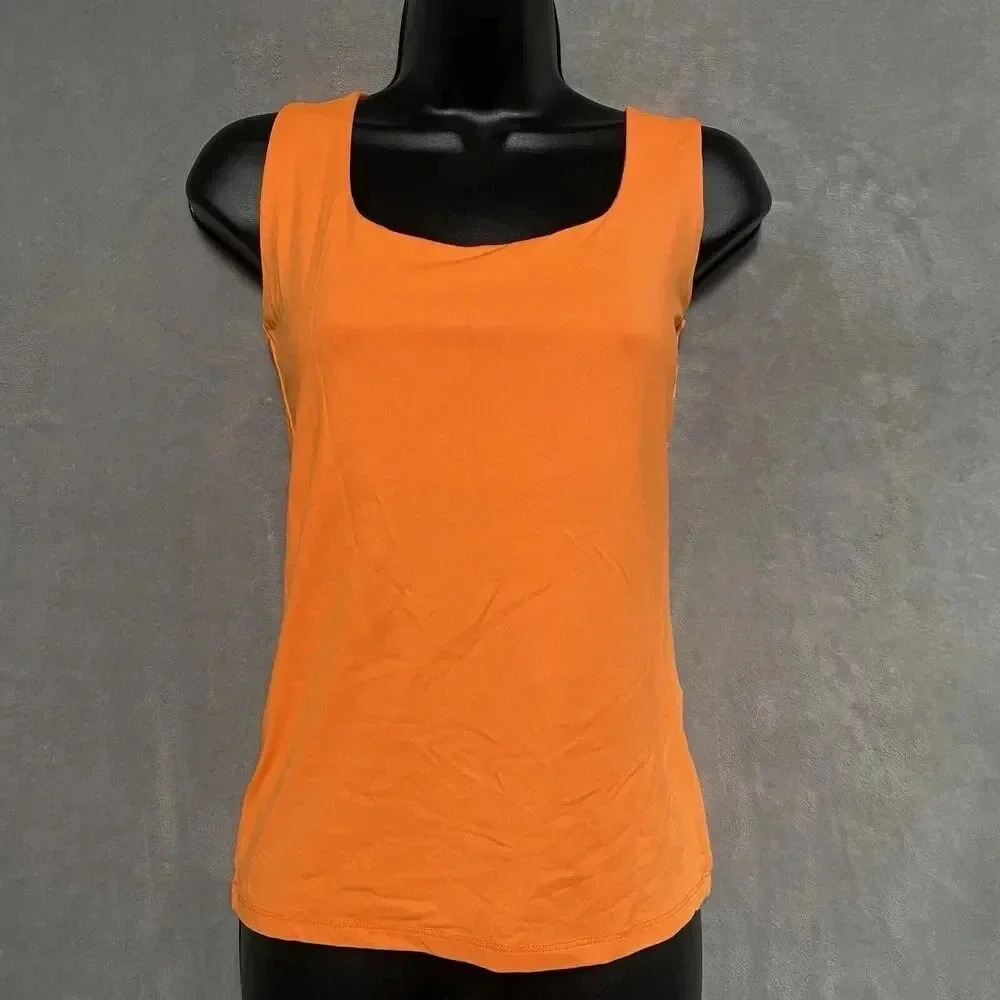Orange Zara Casual Tank Top Sz Medium